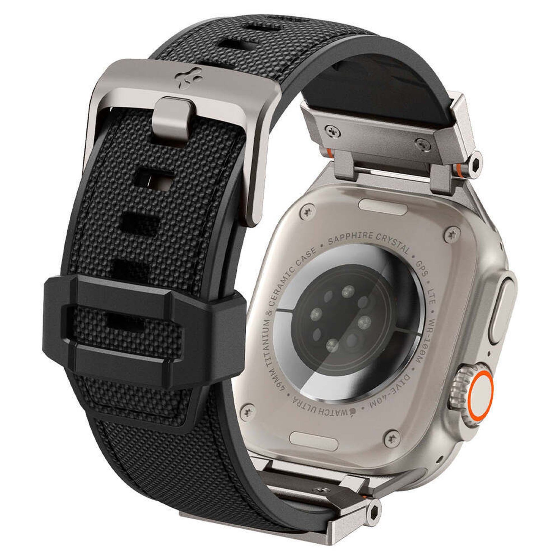 Spigen DuraPro Armor Band for Apple Watch 49mm / 46mm / 45mm / 44mm / 42mm - Black - Forexengineer -Malaysia- 8809896744133