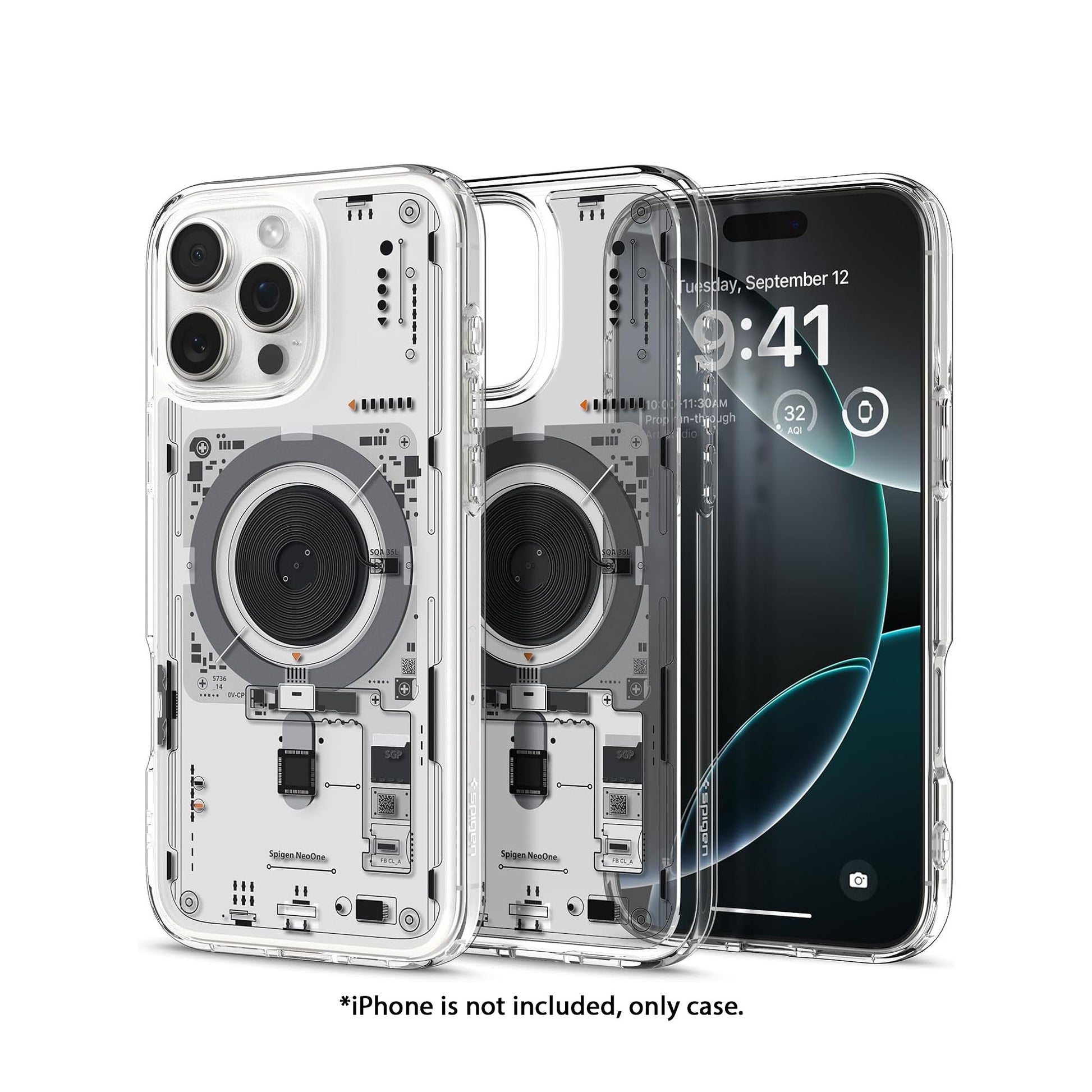 Spigen Ultra Hybrid T MagFit Case voor iPhone 16, Compatibel met Spigen Ultra Hybrid T MagFit Case voor iPhone 16, Compatibel met