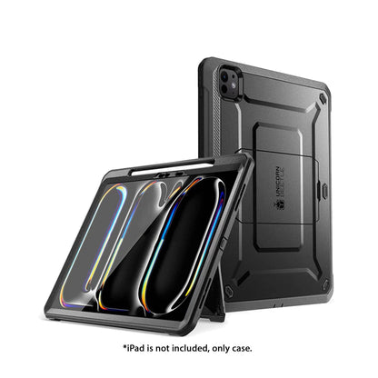 Supcase Unicorn Beetle Pro Case for iPad Pro 11" / Pro 13" ( 2024 ) M4 with Pencil Holder & Built-in Screen Protector - Black - Forexengineer -Malaysia