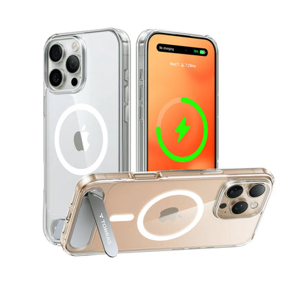 TORRAS Pstand MagSafe Case for iPhone 16 Series - with Kickstand and 4x Military Grade Impact Resistant - Forexengineer -Malaysia