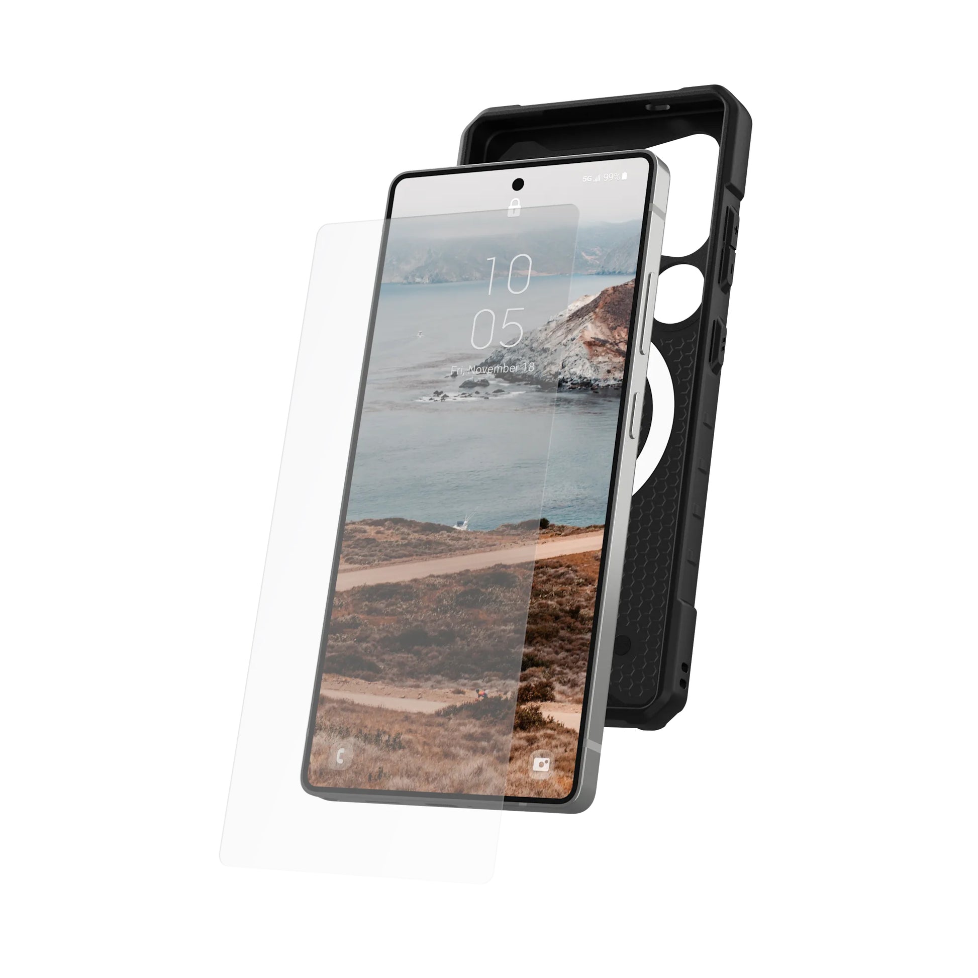 UAG Glass Shield for Samsung Galaxy S25 Series - Tempered Glass Screen Protector - Clear - Forexengineer -Malaysia