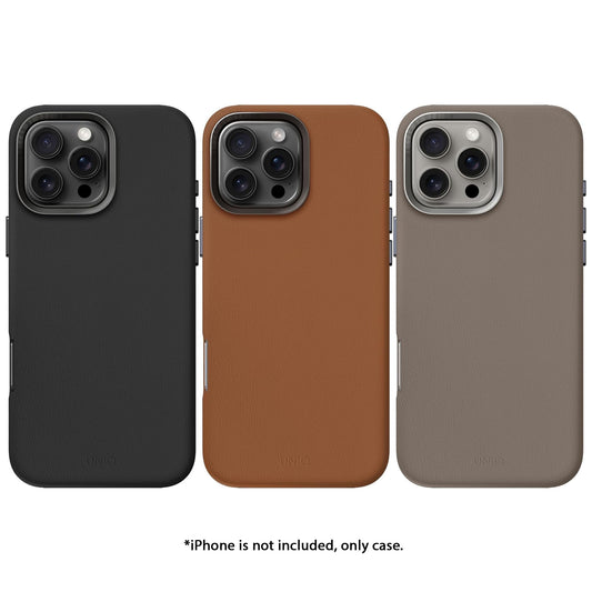 UNIQ Lyden for iPhone 16 Series - Premium Leatherette Case with MagSafe - Forexengineer -Malaysia- 8886463690000-8886463689806-8886463690017-8886463689813-8886463690024-8886463689820