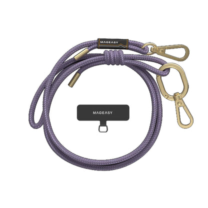 MAGEASY 6mm Rope Strap + Strap Card - Phone Lanyard Adjustable Length - Forexengineer -Malaysia- 4895241114809-4895241114816-4895241114823-4895241114830-4895241114847-4895241114854-4895241114861-4895241114878-4895241114885
