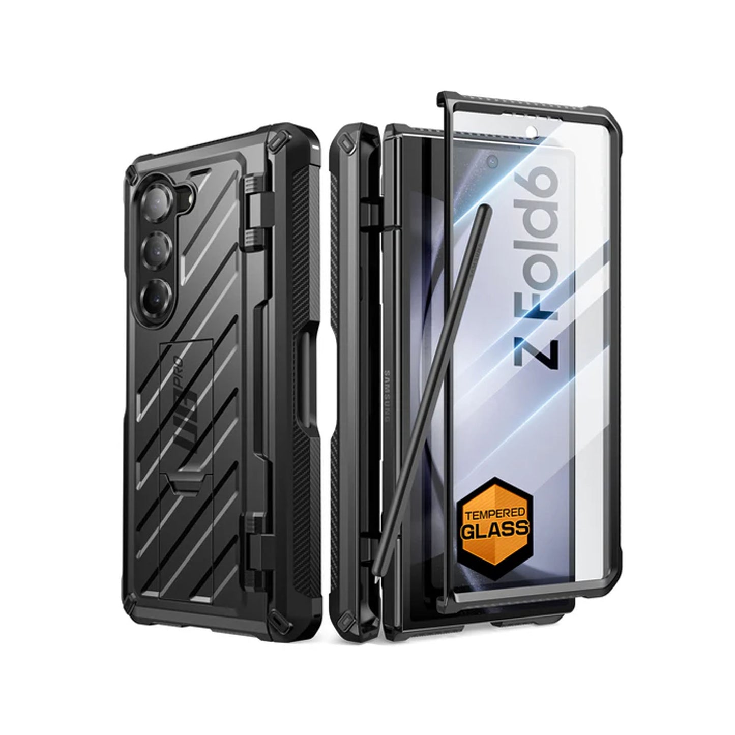 Supcase Unicorn Beetle Pro for Samsung Galaxy Z Fold 6 - With Built-in Glass Screen Protector and  S-Pen Holder