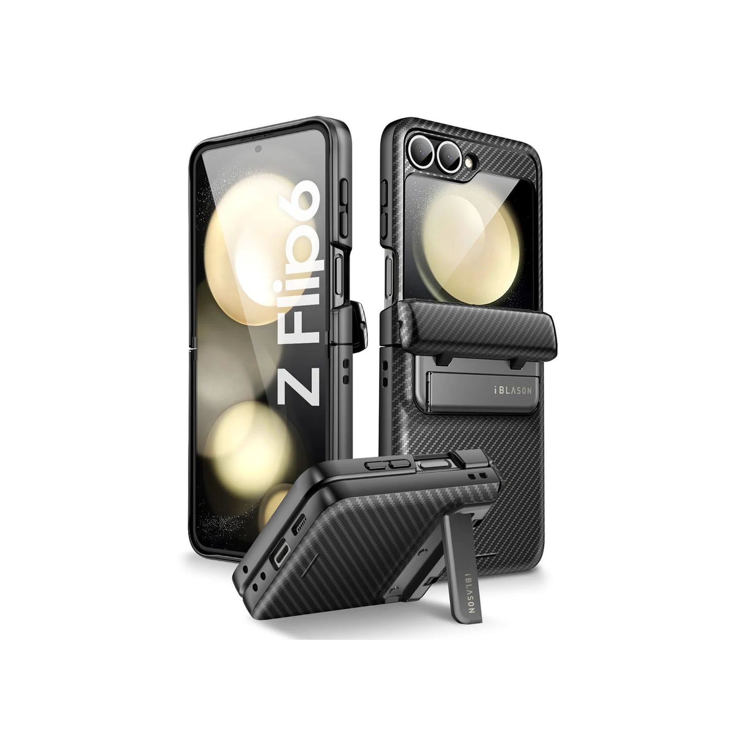 i-Blason Journey for Samsung Galaxy Z Flip 6 - With Built-in Screen Protector and Kickstand