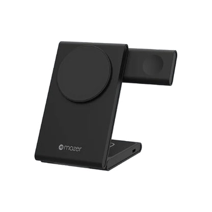 MAZER Mag Trifold Magnetic & Qi2 3-in-1 Foldable Wireless Charger - MagSafe Compatible - Forexengineer -Malaysia
