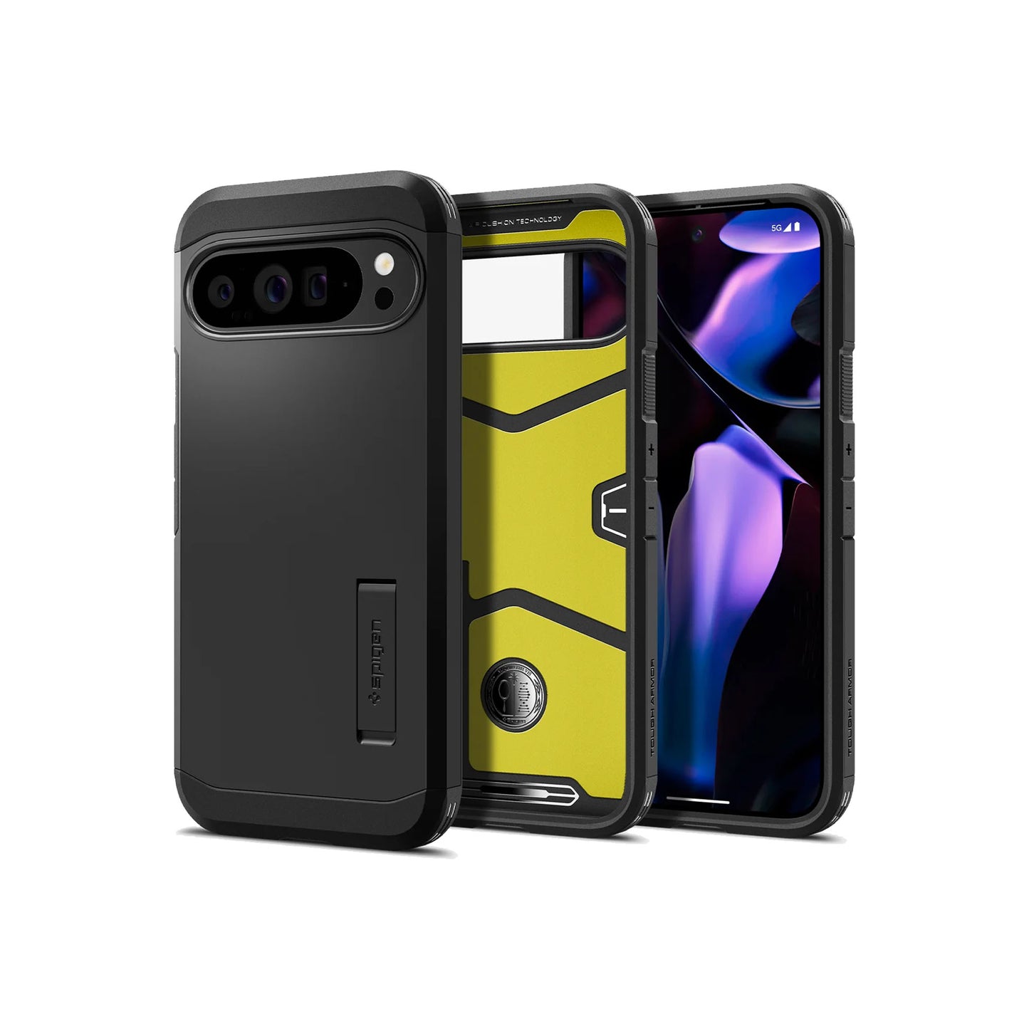 Spigen Tough Armor for Google Pixel 9 Pro XL / Pixel 9 Pro / Pixel 9 - Extreme Protection and Built-in Kickstand