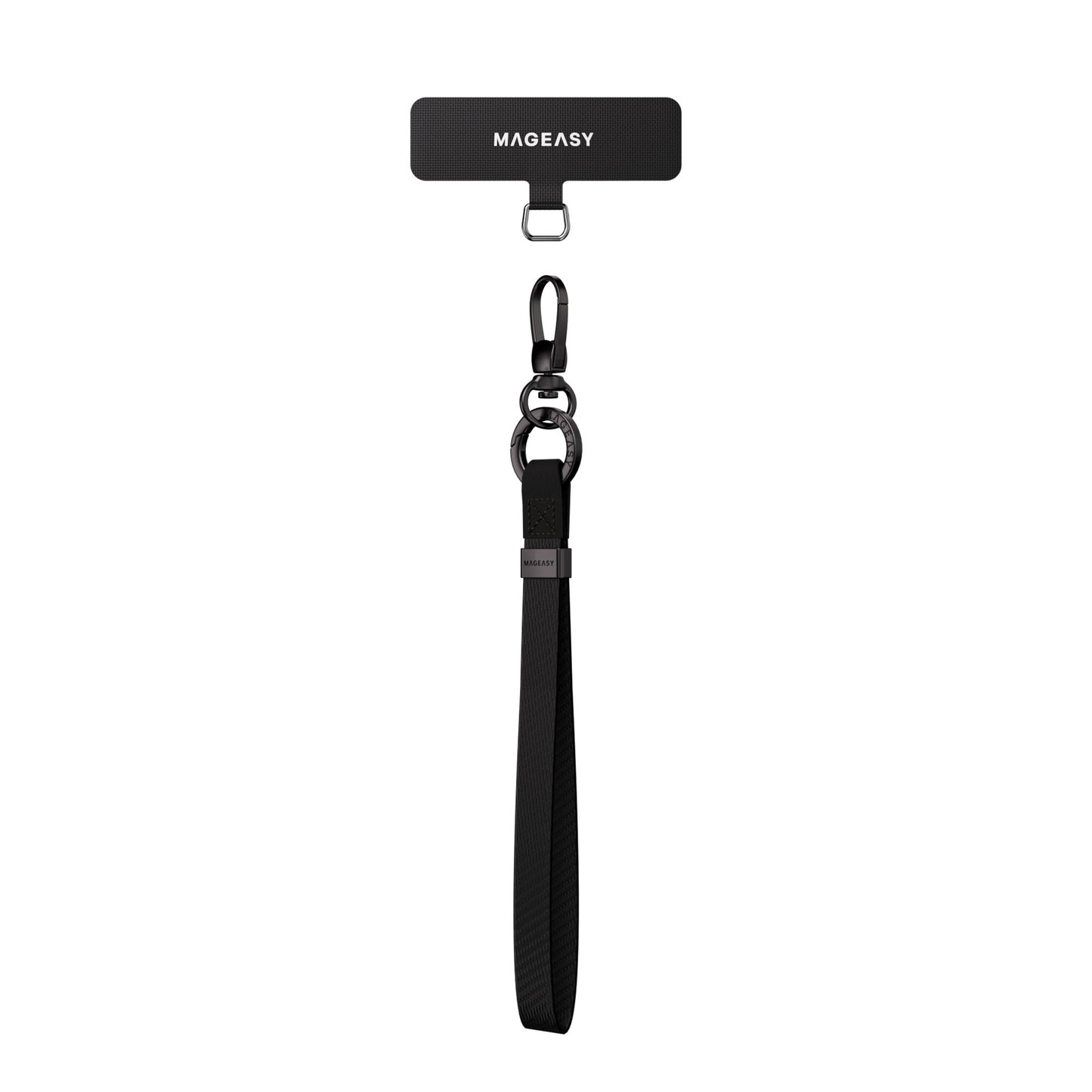 MAGEASY 15mm Wrist Strap + Strap Card with 360° Carabiner