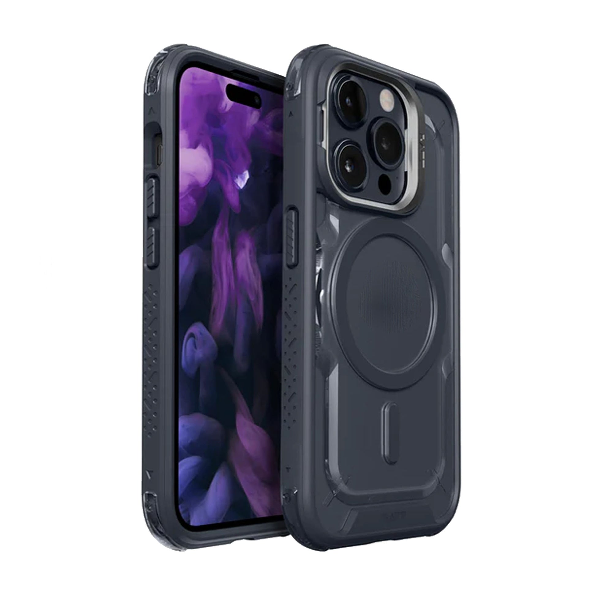 Laut Crystal Matter Case for iPhone 15 Series - Build-in Metal Ring Stand and MagSafe Compatible - Forexengineer -Malaysia