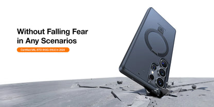 TORRAS Guardian Ostand Strong Magnetic Case for Samsung Galaxy S25 Ultra - 4x Military Shockproof Protection - Forexengineer -Malaysia- 6938075650506-6938075638221-6938075686772