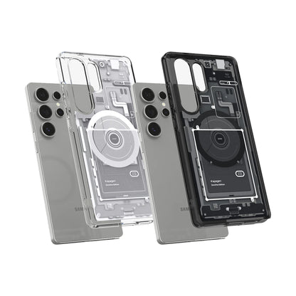 Spigen Ultra Hybrid Metal Ring Zero One ( MagFit )for Samsung Galaxy S25 Ultra / S24 Ultra - Forexengineer -Malaysia- 8809971221832-8809971237888-8809971237895