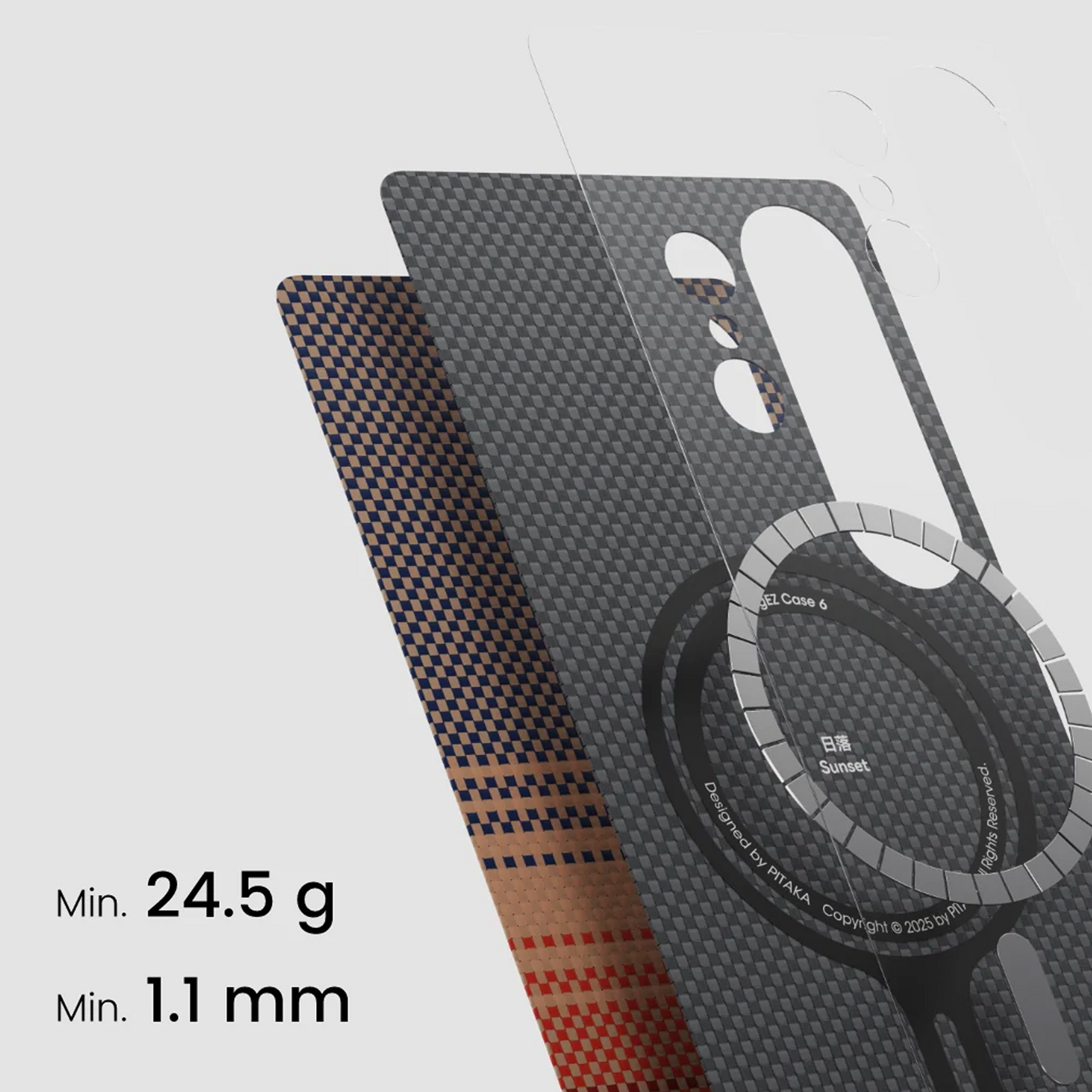 PITAKA Tactile Woven Case for Samsung Galaxy S25 Series - Magnetic Case with Unique Woven Textures