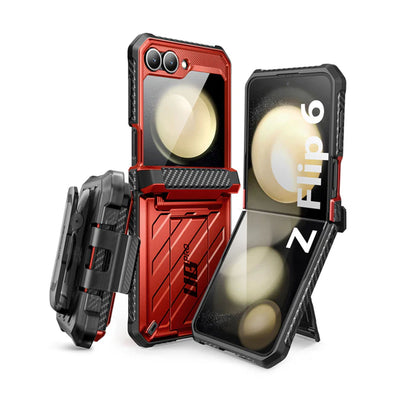 Supcase Unicorn Beetle Pro for Samsung Galaxy Z Flip 6 - With Built-in Screen Protector and  Multi-Angle Kickstand - Forexengineer -Malaysia- 843439147140-843439147157-843439147164-843439147171-843439147188