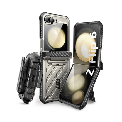 Supcase Unicorn Beetle Pro for Samsung Galaxy Z Flip 6 - With Built-in Screen Protector and  Multi-Angle Kickstand - Forexengineer -Malaysia- 843439147140-843439147157-843439147164-843439147171-843439147188