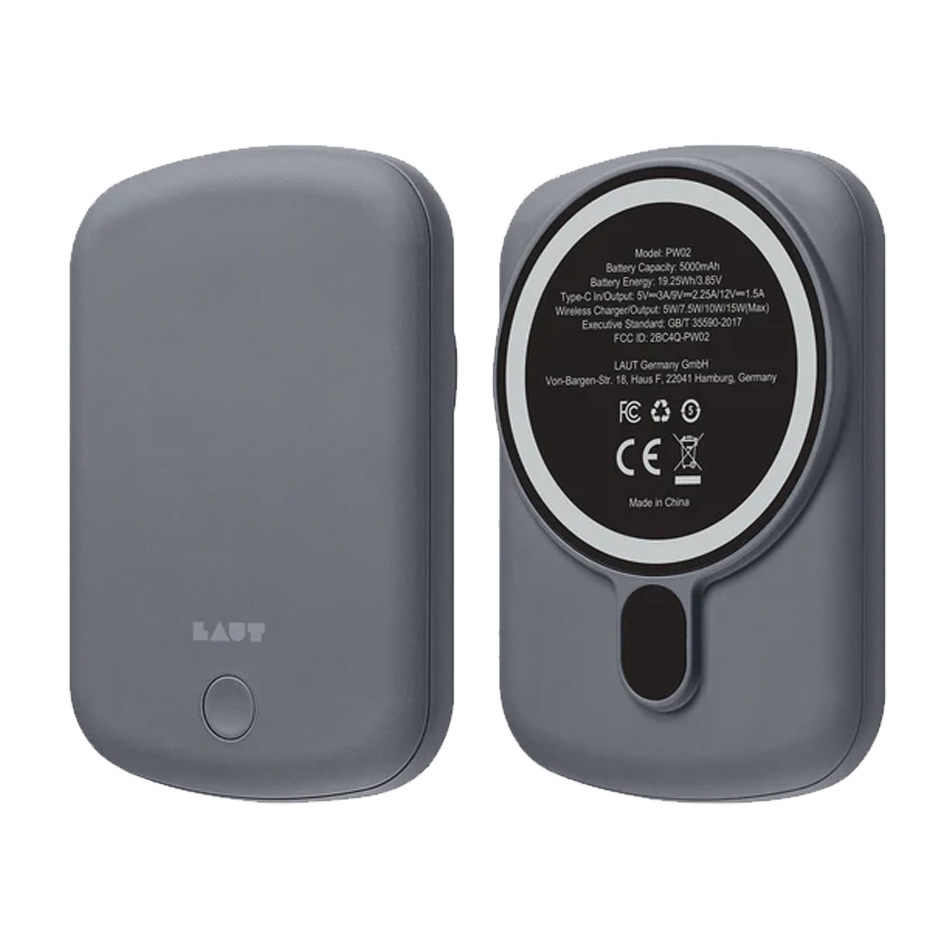 Laut Power Charge Handy MagSafe Compatible Power Bank 5000mAh with USB-C Port - Forexengineer -Malaysia