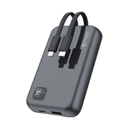 Mazer PowerCharge Link 10,000mAh PD20W (Built-in Lightning & USB C Cables) Power Bank - Forexengineer -Malaysia
