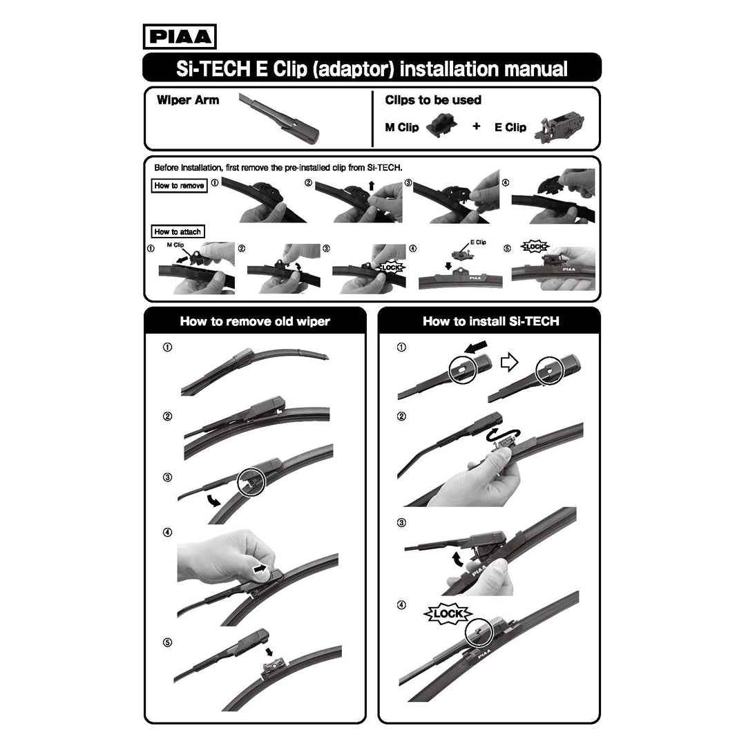 PIAA SI TECH Flat Silicone Car Wiper ( 24" )
