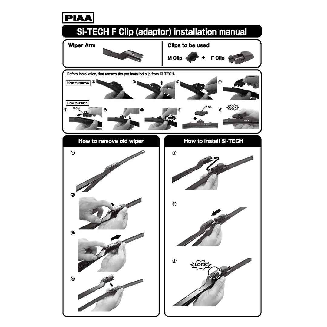 PIAA SI TECH Flat Silicone Car Wiper ( 24" )