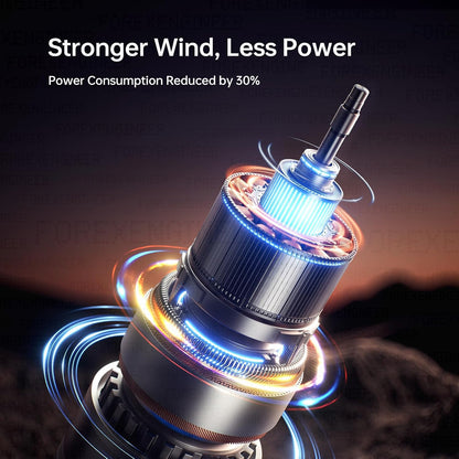 Jisulife Handheld Fan Ultra2 9000mAh Battery with Lighting and Super High Speed Wind.