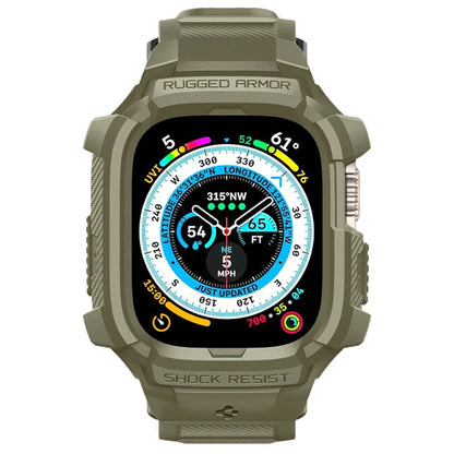 Spigen Rugged Armor Pro for Apple Watch Ultra 2 / Ultra - 49mm - Adjustable Band + Protective Cover - Forexengineer -Malaysia- 8809811868791-8809811868807-8809896742733