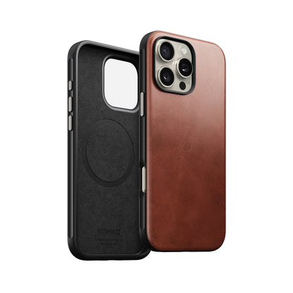 Nomad Modern Leather Case for iPhone 16 Series - MagSafe Compatible - Forexengineer -Malaysia