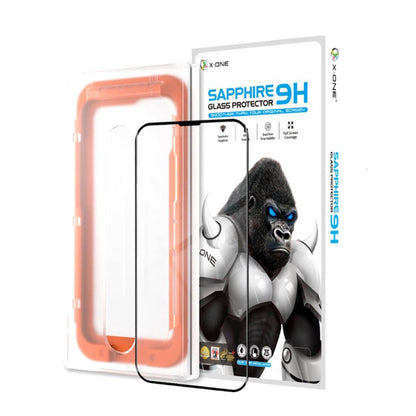 X.One Sapphire Series ( Upgraded Corning ) Full Screen Tempered Glass for iPhone 16 Series - With Installer Kit - Forexengineer -Malaysia