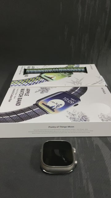 PITAKA Poetry of Things ChromaCarbon Band for Apple Watch All Models.