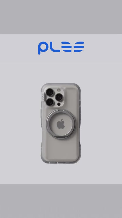 PLES Arche Mag Ring Stand for Samsung Galaxy S25 Series - Magnetic Charge Compatible with Stand
