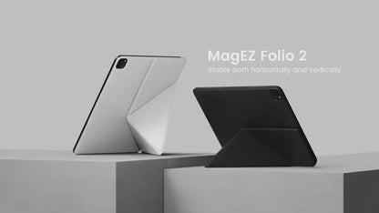 PITAKA MagEZ Folio 2 for iPad Pro 13" / iPad Pro 11'' ( 2025 / 2024 ) M5 / M4 - With Four Standing Angles and Pencil Holder.