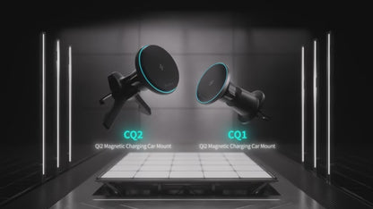 ADAM Elements CQ1 Qi2 15W Magnetic Charging Car Mount with LED Indicator