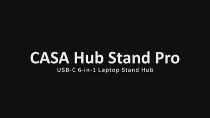 ADAM Elements Hub Stand Pro USB-C 6-in-1 Laptop / iPad 360 Rotating Stand Hub