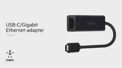 [ONLINE EXCLUSIVE] BELKIN USB-C to Ethernet + Charge Adapter 60W PD 1000 Mbps.