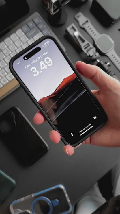ZAGG Hampton Snap 1.5m Drop Protection Case  for iPhone 15 Series - Magsafe Compatible - Black.