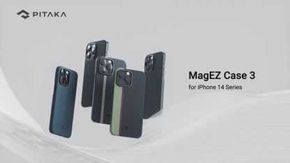 PITAKA MagEZ Case 3 for iPhone 14 Series - Magsafe Compatible.