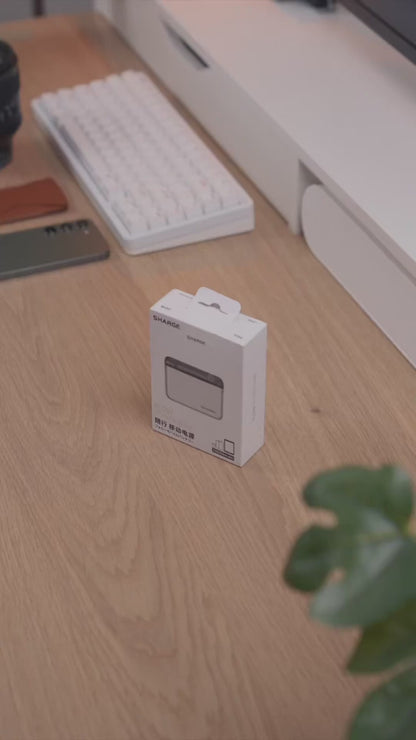 Sharge Flow Series 10,000 mAh Power Bank Credit Card Sized.