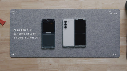 UAG Plyo Case for Samsung Galaxy Z Flip 6 - Anti-Yellowing Technology and Heavy-duty Protection - Ice.