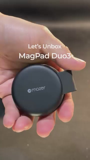 [ Samsung Edition ] Mazer MagPad Duo3 Qi2.2 Certified 2-in-1 Foldable Wireless Charging Pad for Galaxy Watch and Smartphones