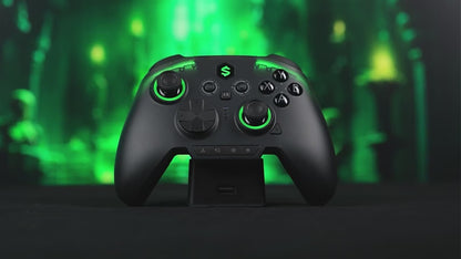 Black Shark Green Ghost Gamepad 1000Hz Polling Rate with RGB Light Joystick.