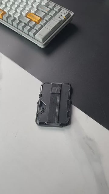 AULUMU G03 Magnetic Multi-Functional Metal Card Case with Kickstand