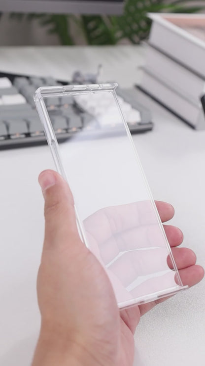 i-Blason Cosmo Pro Case with Built-in Tempered Glass Screen Protector and S Pen Holder for Samsung Galaxy Z Fold 6 - Clear.