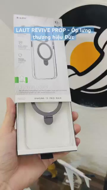 [ 15 Pro Max / 15 Pro / 15 Plus /15 ] Laut Revive Prop - Flip Out MagSafe Stand and MagSafe Compatible.
