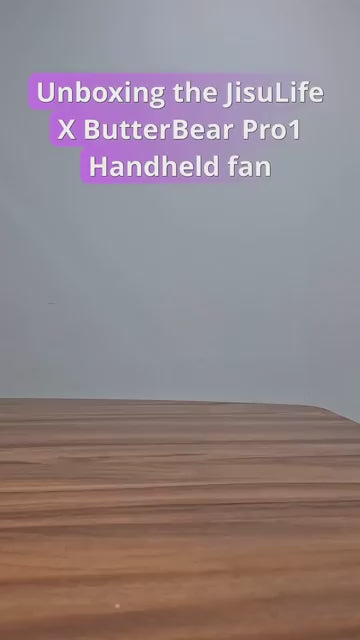 JISULIFE × ButterBear Pro 1 Handheld Fan 5000mAh 100 Wind Levels USB-C Rechargeable Fan.