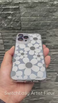 SwitchEasy Fleur M 3D Patterned for iPhone 16 Series - MagSafe Compatible.