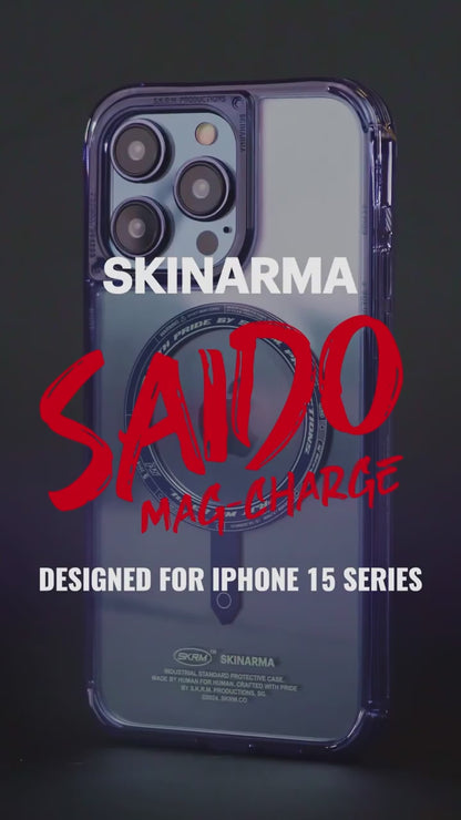 Skinarma Saido Mag Charge for iPhone 15 Series - MagSafe Compatible.