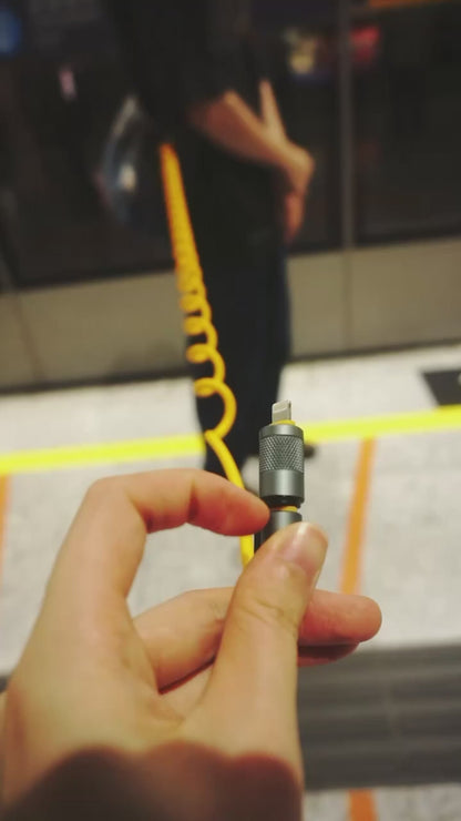 STYLEPIE C74 240W 3.1 PD 4-in-1 Fast Charge Coiled Cable 1.8m 480Mbps Data Transfer.