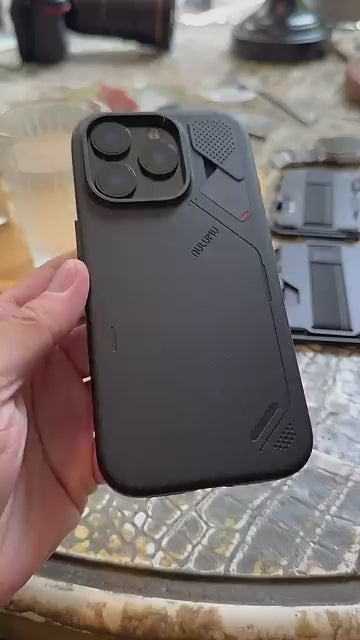 AULUMU A16 Vegan Leather Case for iPhone 16 Pro Max - with Camera Control Cover and Temperature Indicator