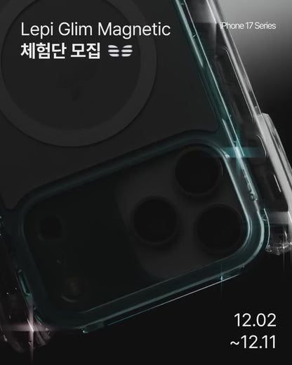 ORI [ 17 Pro Max / 17 Pro ] PLES Lepi Air Layer Glim Magnetic Case Grade N52 Nodymium Strong Magnet