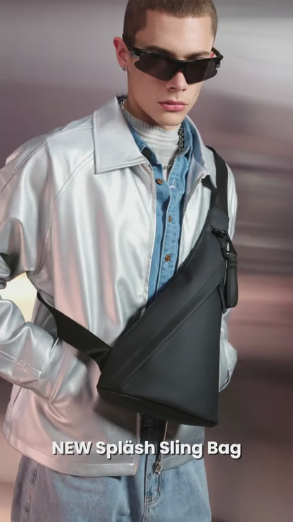 Gaston Luga Spläsh Sling Bag - Waterproof Rating of 8,000 mm with D Ring for Hanging Small Item
