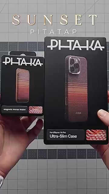 PITAKA Magnetic Woven Wallet with Cadmyra™ material and N52-Grade Magnets