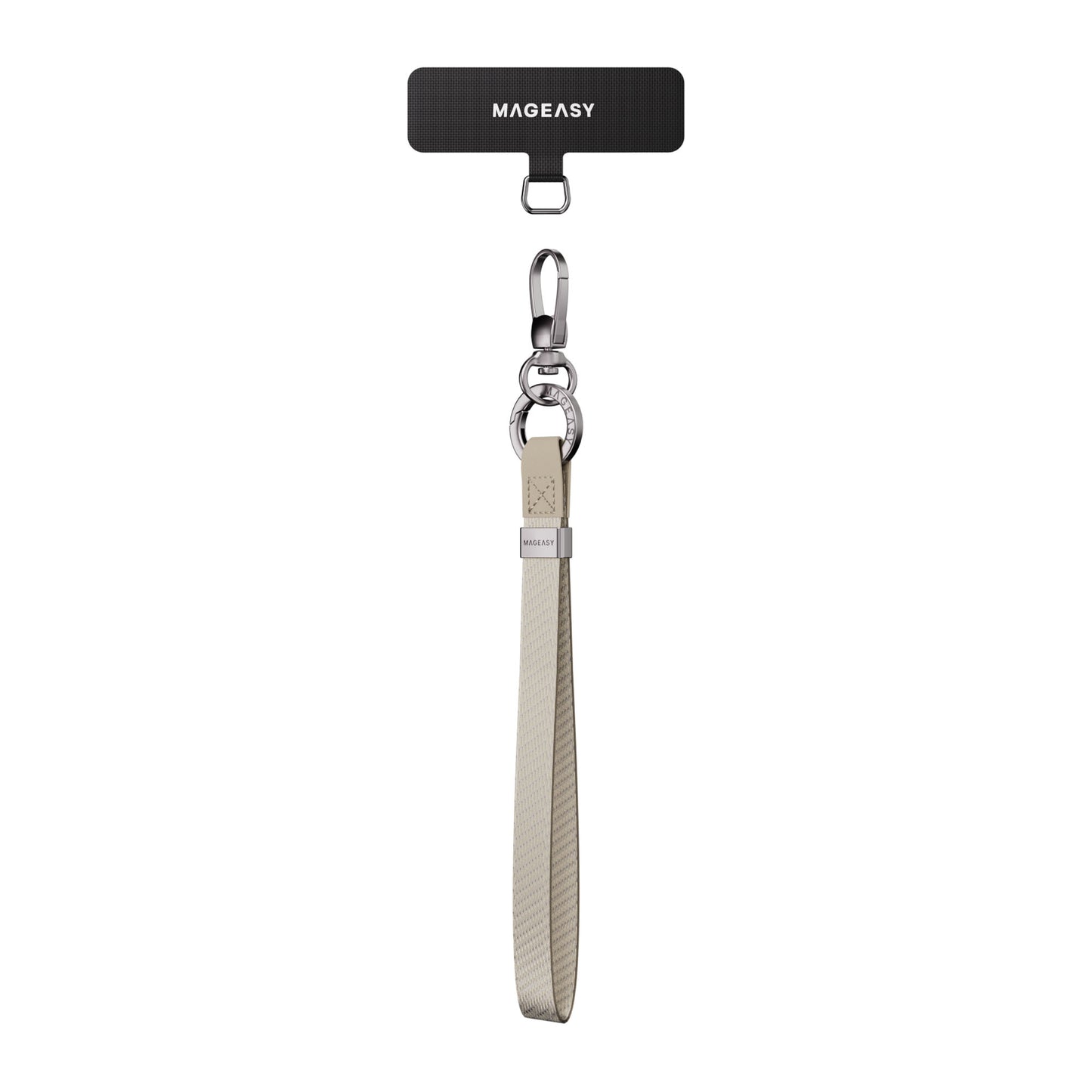 MAGEASY 15mm Wrist Strap + Strap Card with 360° Carabiner